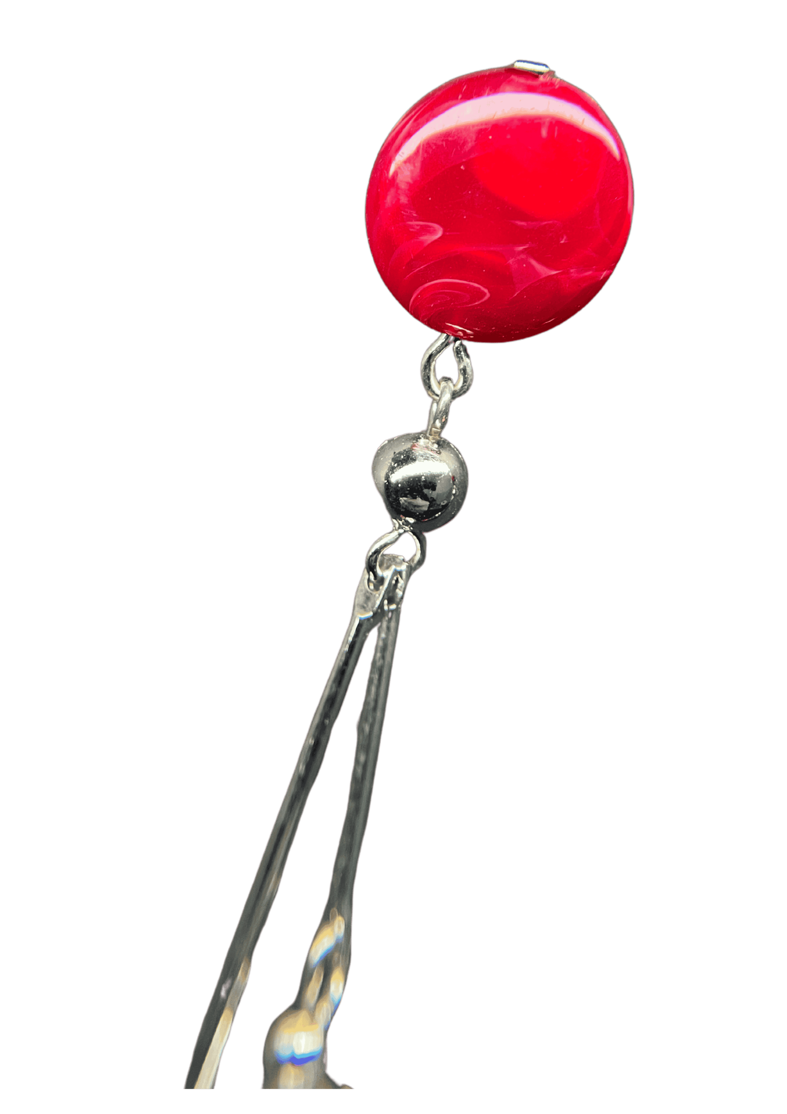 Vintage Red Petal Earings